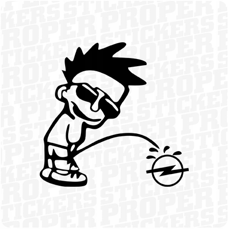 

Leje na Opel naklejka 10 x 10,3 cm