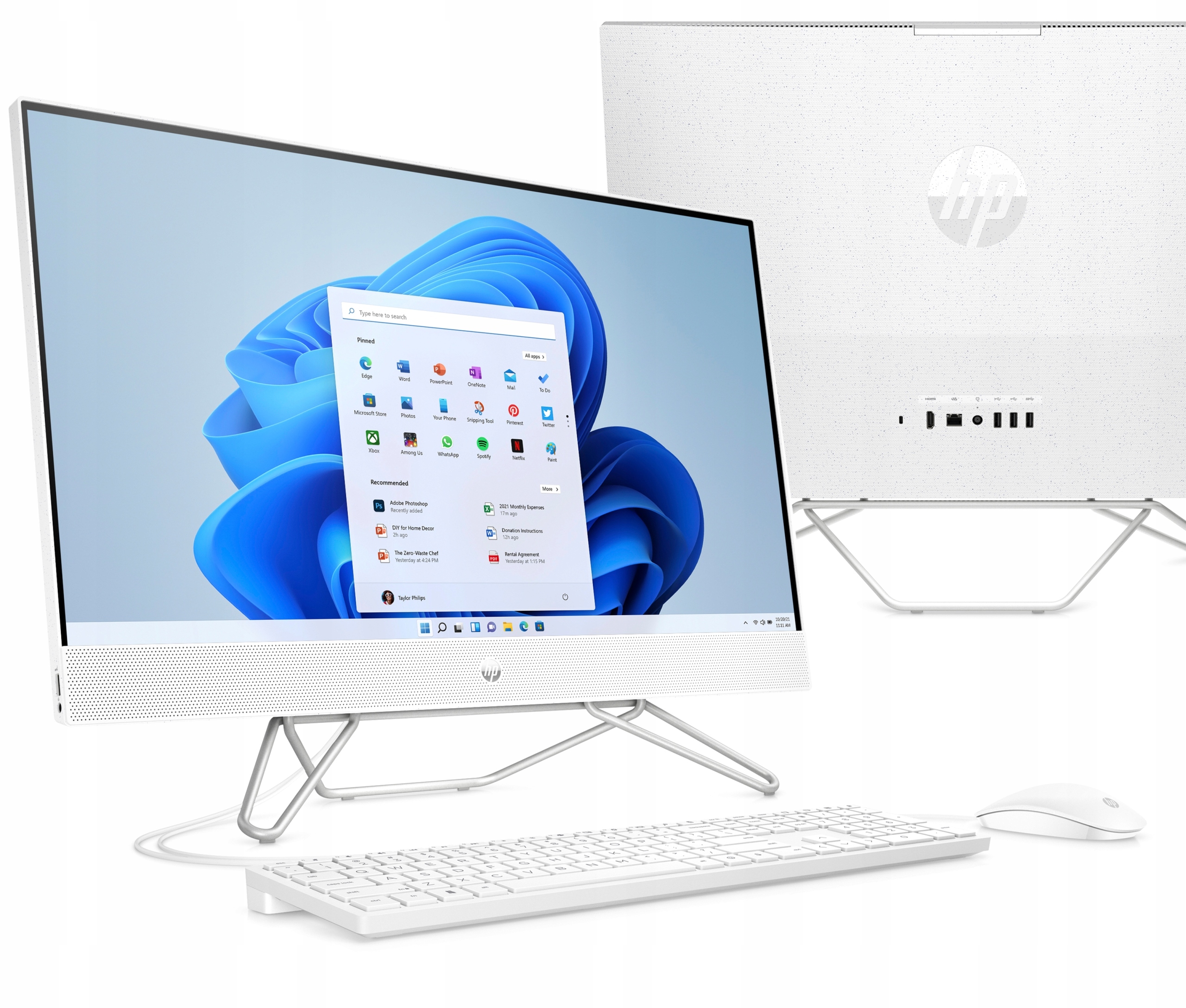 BIAŁY Komputer All in One HP 27 Ryzen 5 SSD 512GB Sklep, Opinie, Cena