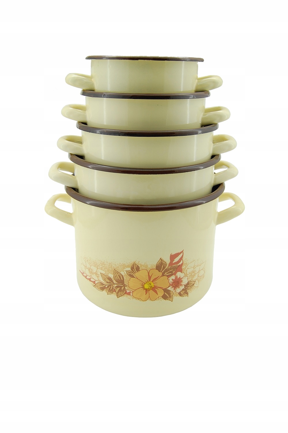 Komplet emaliowany 5szt Warkocz