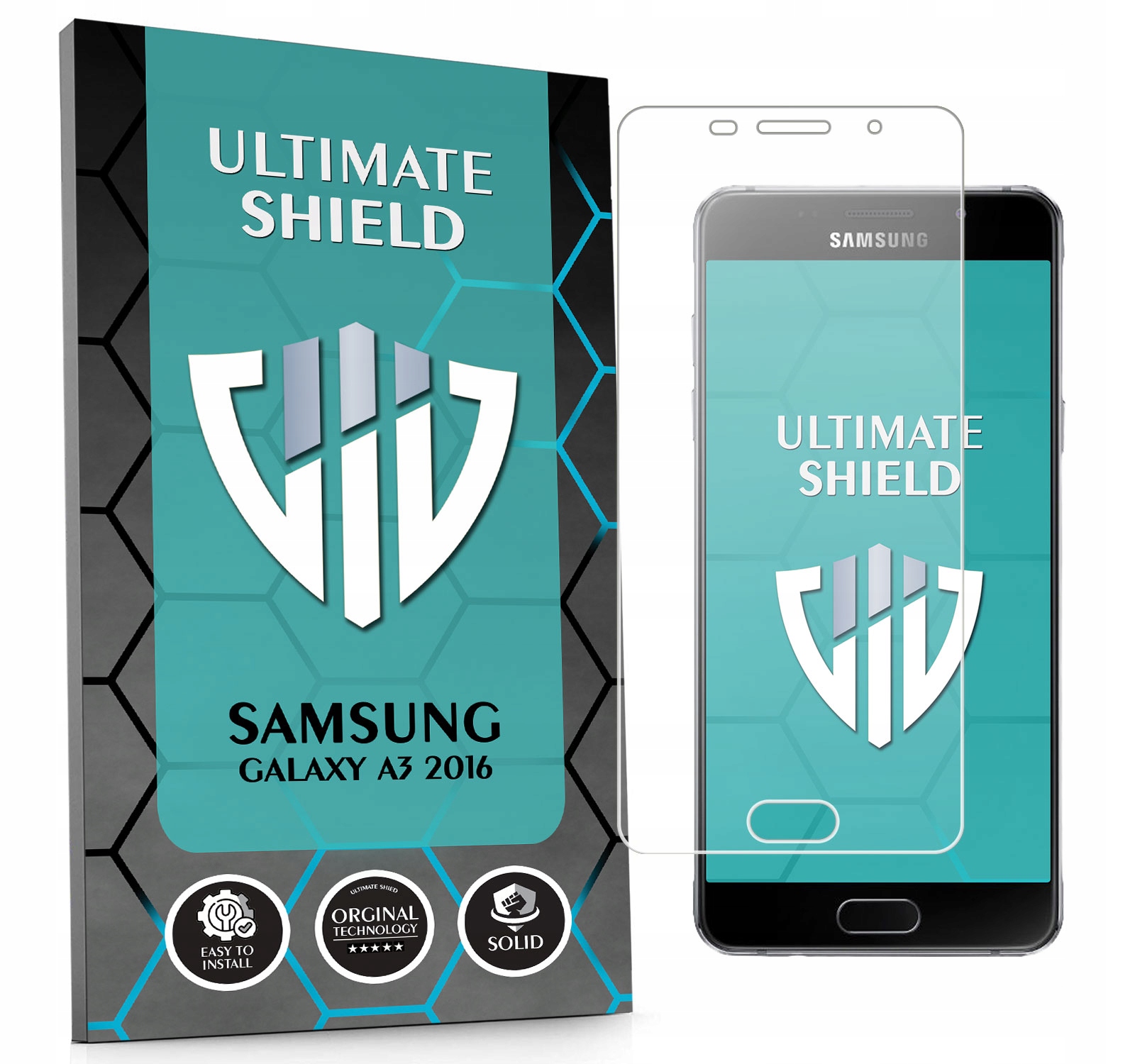 Sklo 3x Displej 7x Fotoaparát Rychlý Objektiv Pro Samsung Galaxy A3 2016