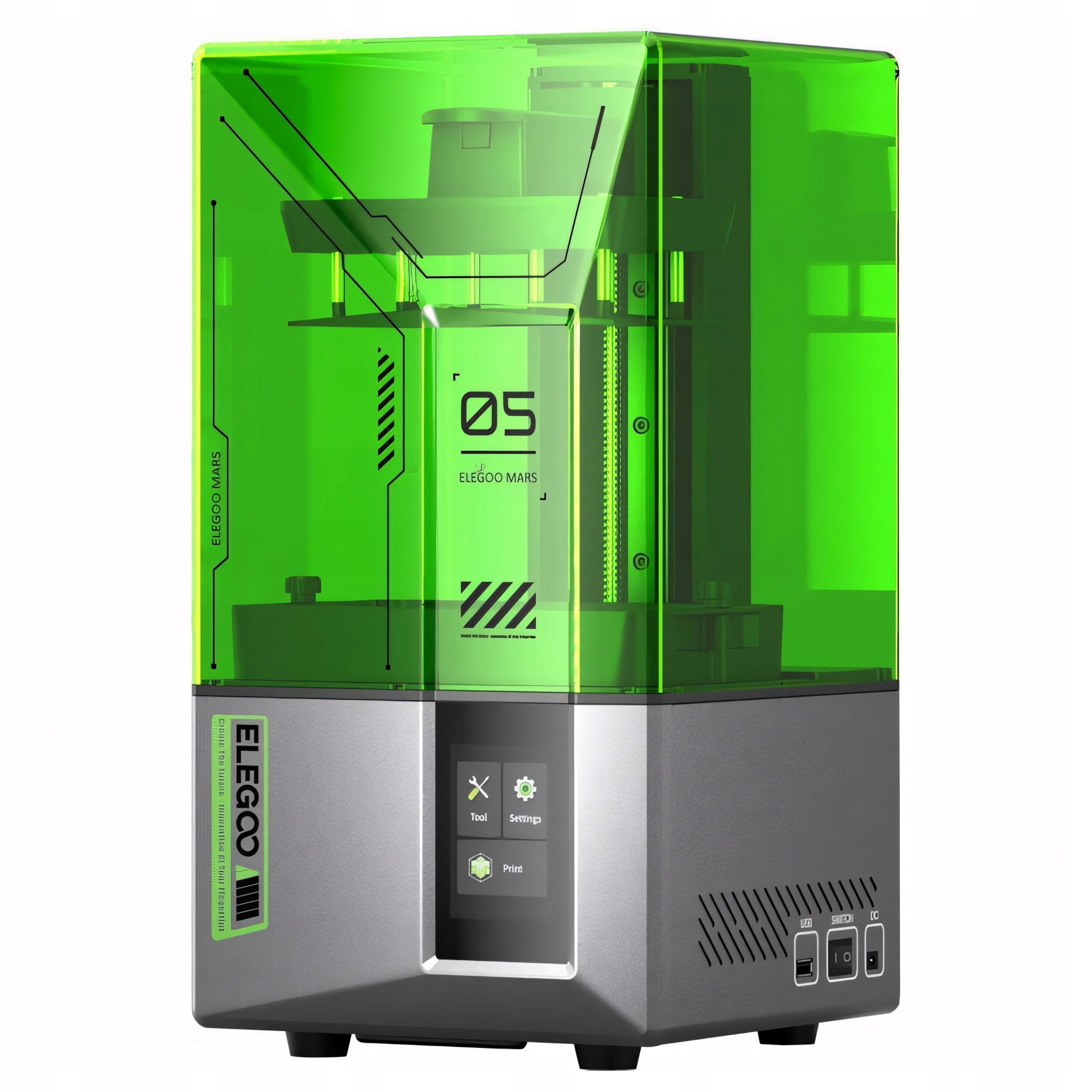 Elegoo Mars 5 3D tiskárna Sla Přesná pryskyřice LCD 4K 35um Samonivelační