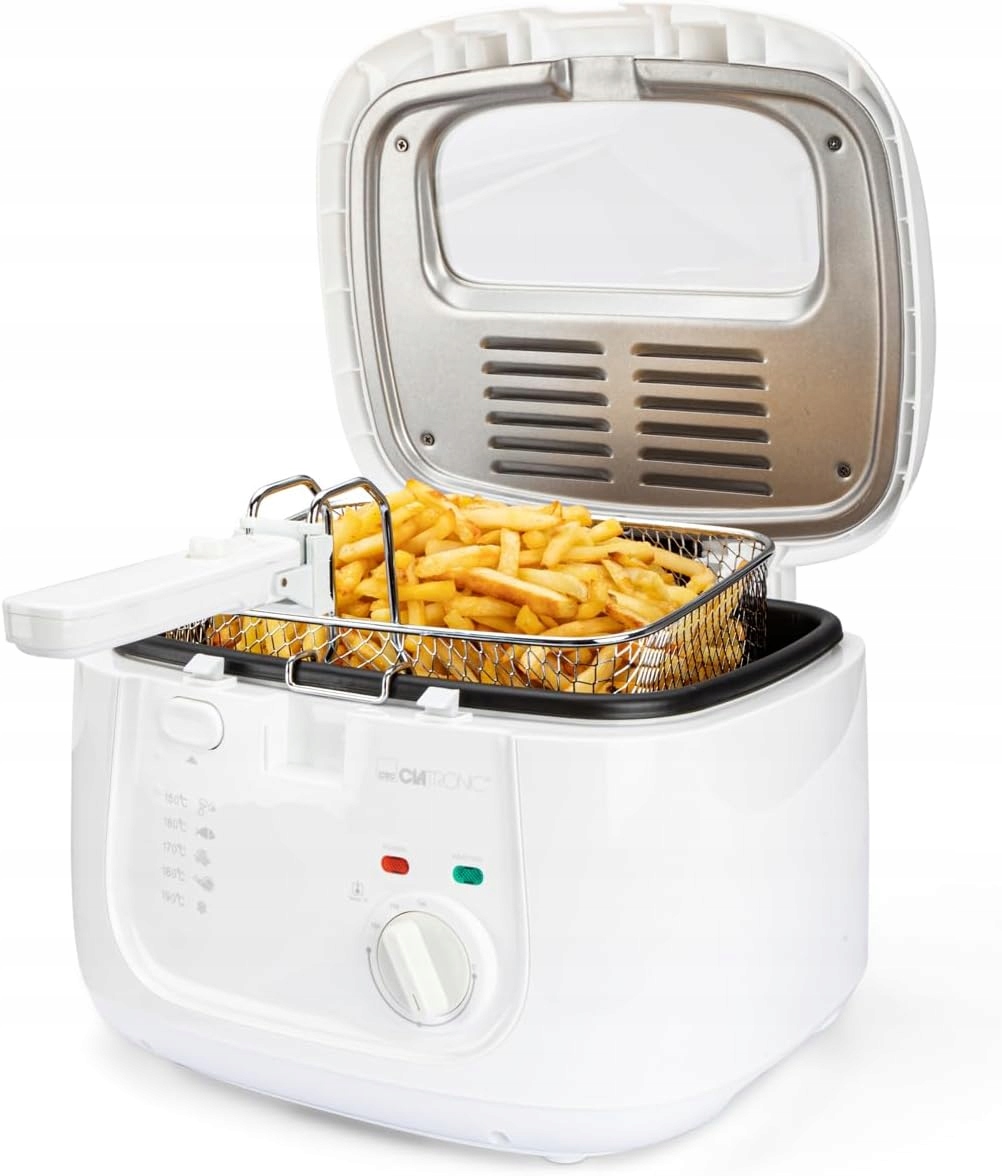 Elektrická Fritéza 2,5 L 1800 W Filtr Pachů Regulace Teploty