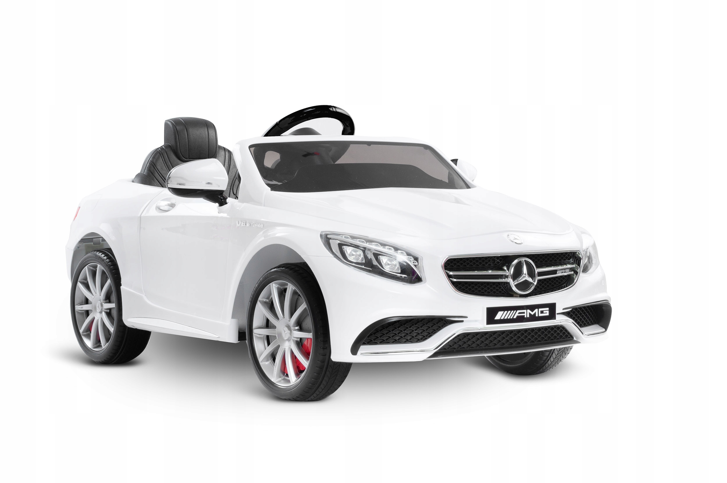 TOYZ MERCEDES S63 AMG POJAZD NA AKUMULATOR WHITE Szerokość pojazdu 67 cm