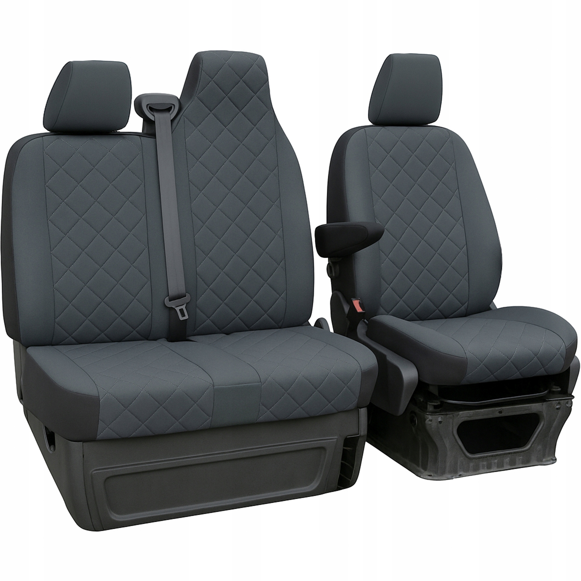 Pokrowiec Pok-Ter szary na fotele Opel Vivaro/Renault Trafic