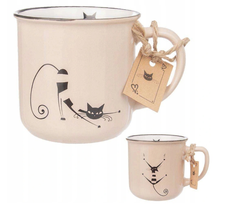 

Kubek Ceramiczny Kot Kotek Z Uchem Do Kawy Herbaty