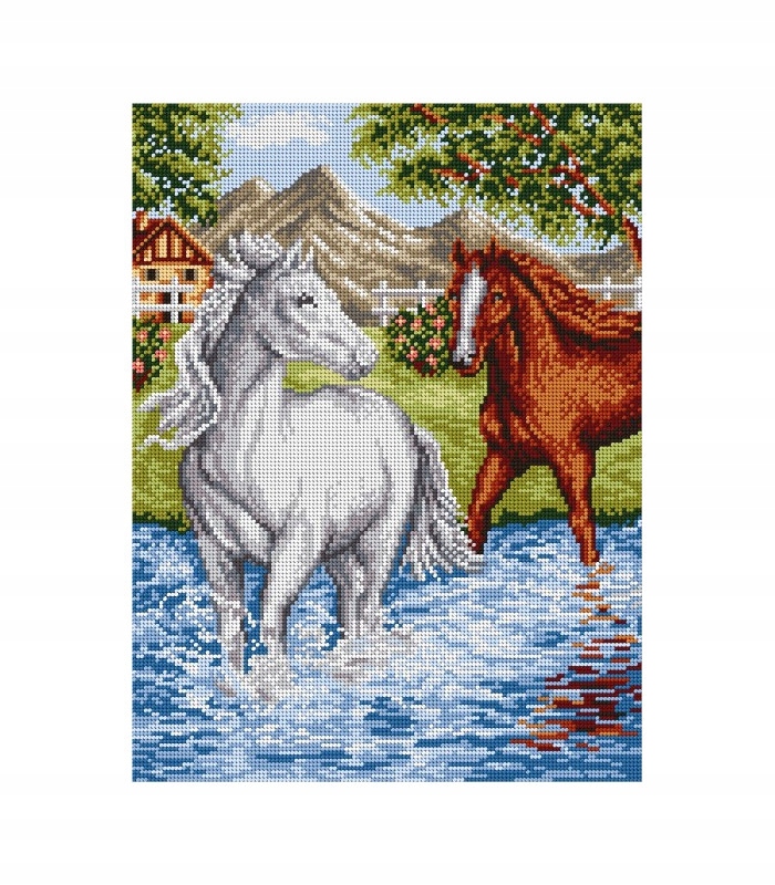 Sada Ariadna kanva mulina vyšívací jehla 30x40 8001