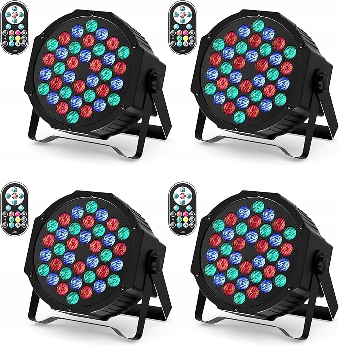 scénické osvetlenie, 4-balenie Led Par svetiel