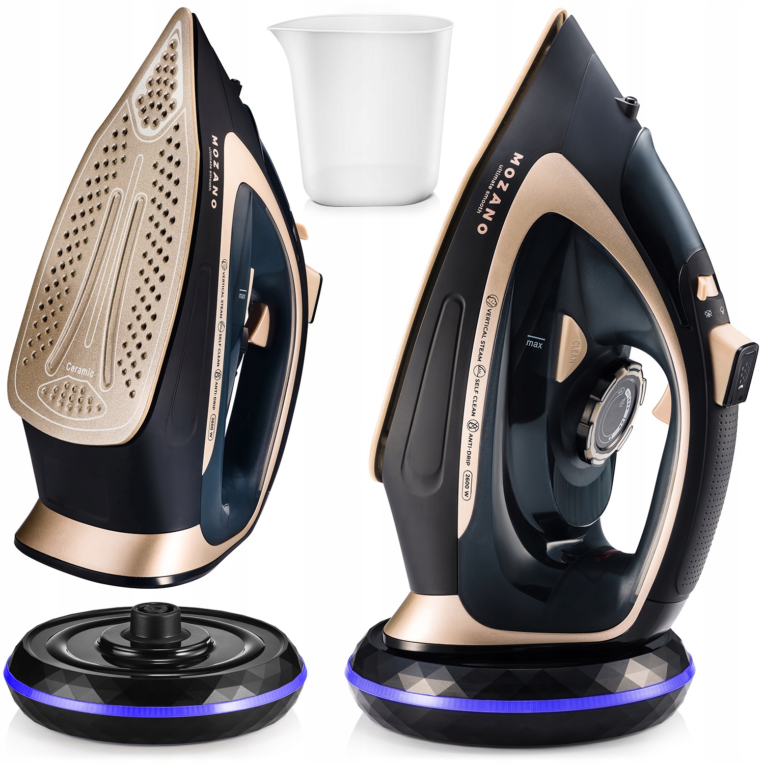 

Żelazko Bezprzewodowe Parowe Duża Moc 2600W Mozano