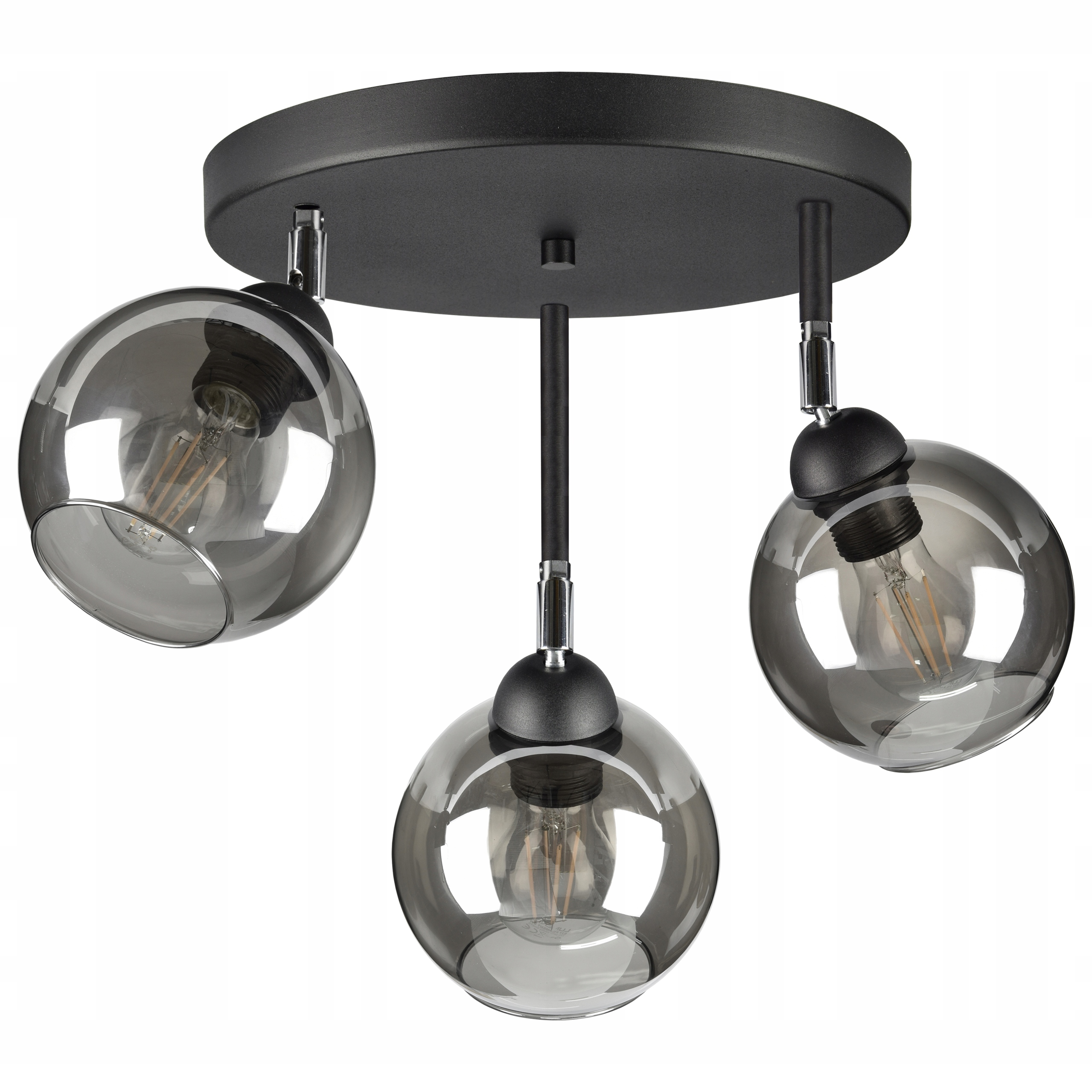 Skleněná závěsná stropní lampa Led koule