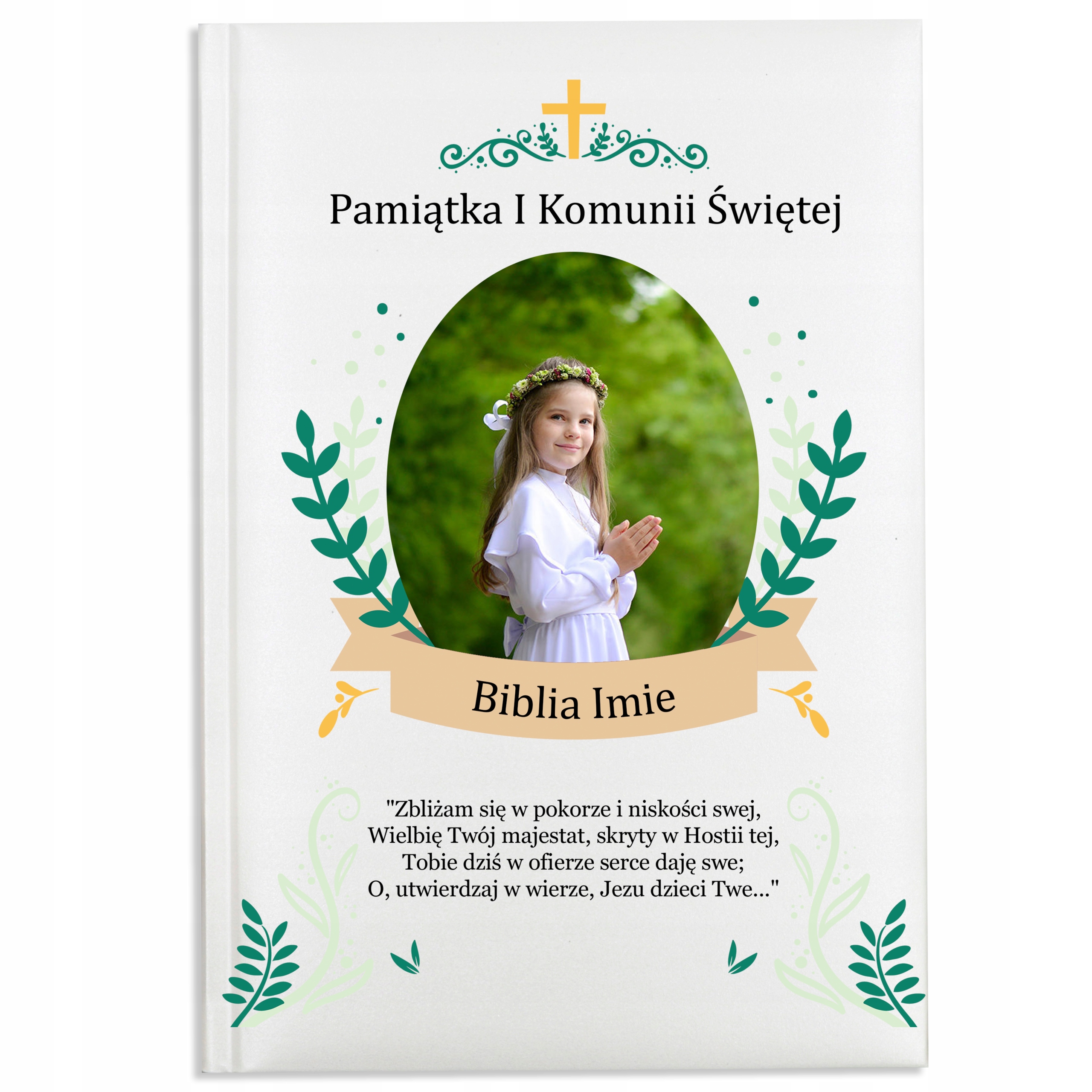 

Biblia Pamiątka Komunii Świętej Własne Zdjęcie
