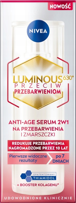 Nivea Luminous Serum 2v1 proti pigmentovým skvrnám a vráskám 30 ml