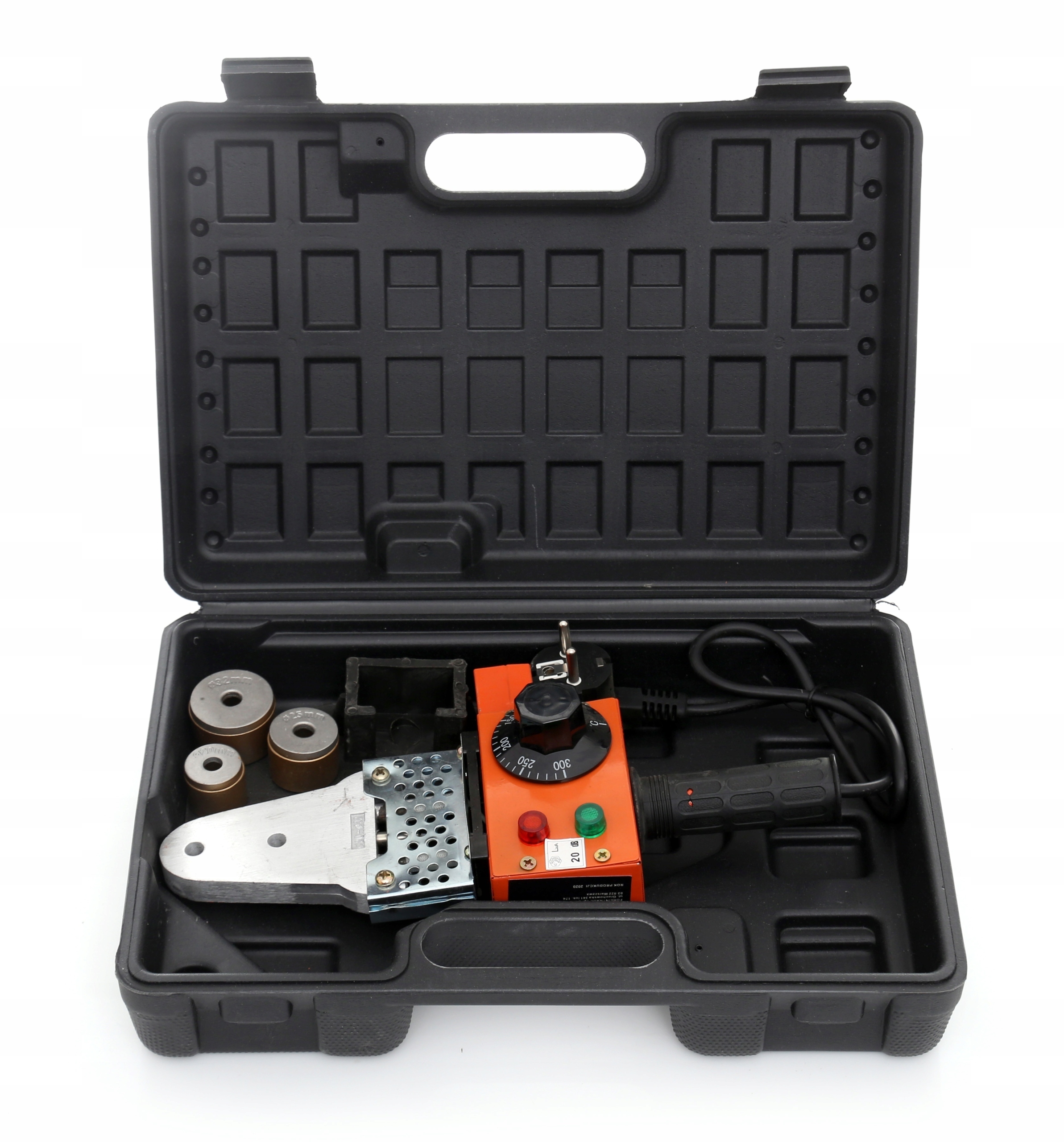 ZGRZEWARKA DO RUR PCV PP MATRYCE 20-32mm 1300W Minimalna średnica pracy 20 mm