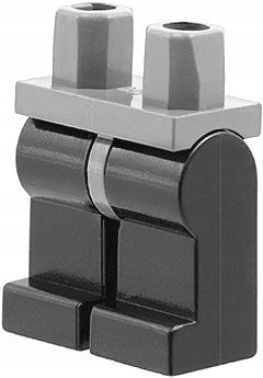 

Lego nogi nóżki szare jasne czarne 970c11 rycerz