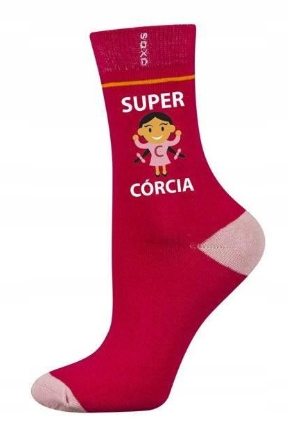 

Skarpetki Soxo Super Córcia na prezent 25-29 18cm