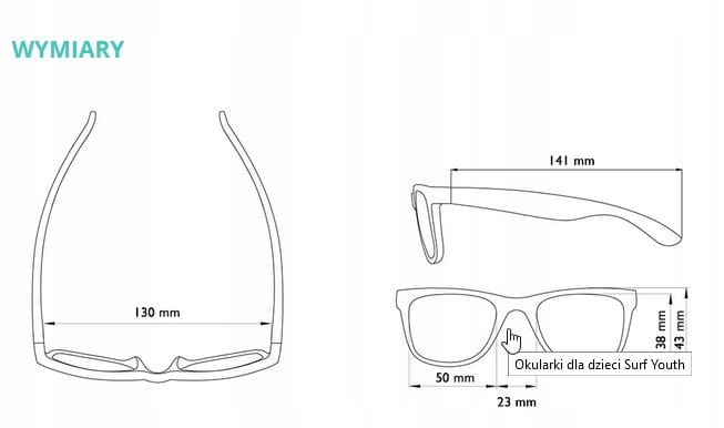Okulary Przeciwsłoneczne Dziecięce Real Shades Surf - Dusty Rose różowe 4+ EAN (GTIN) 811186015913