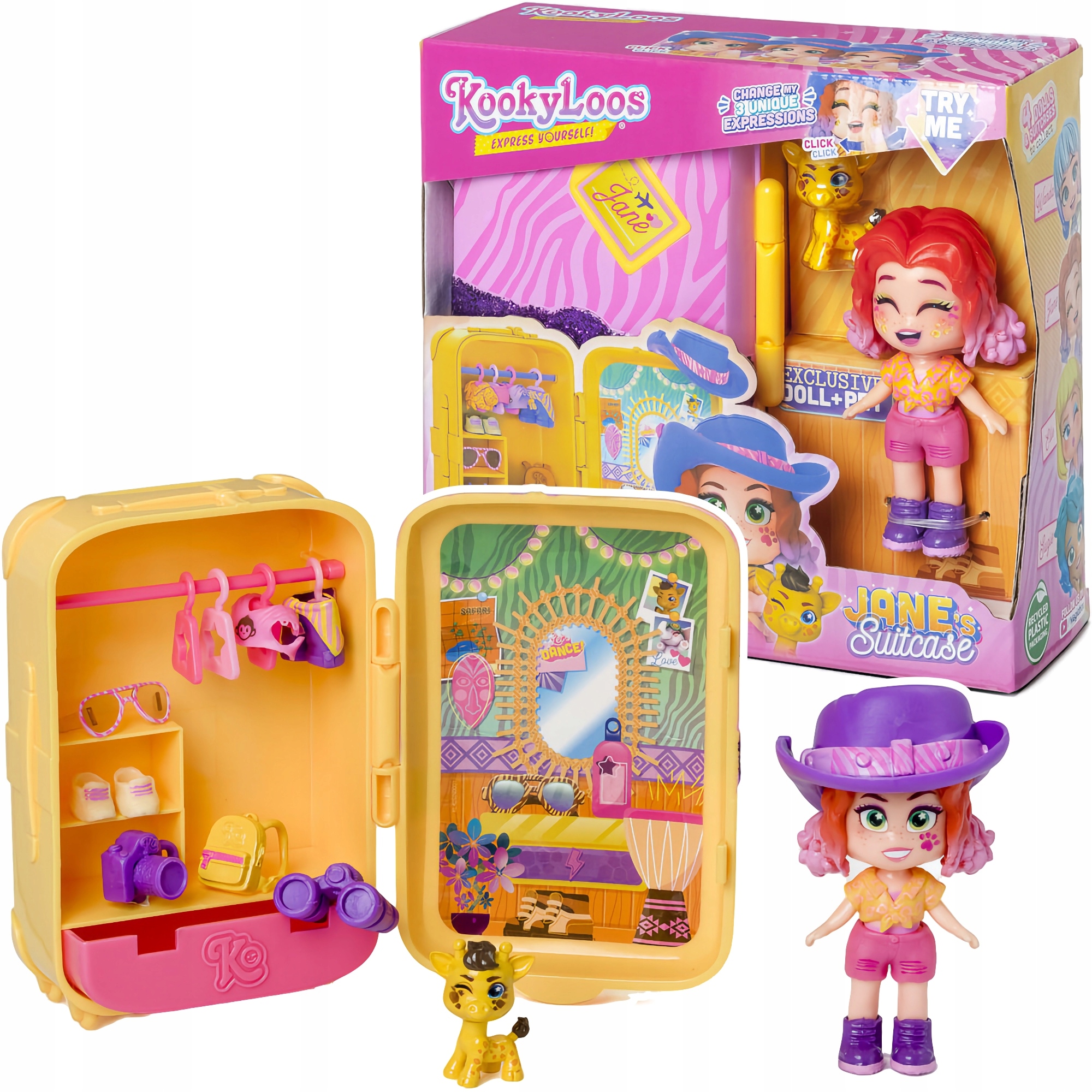 

Kookyloos Jane's Suitcase Walizka, Laleczka