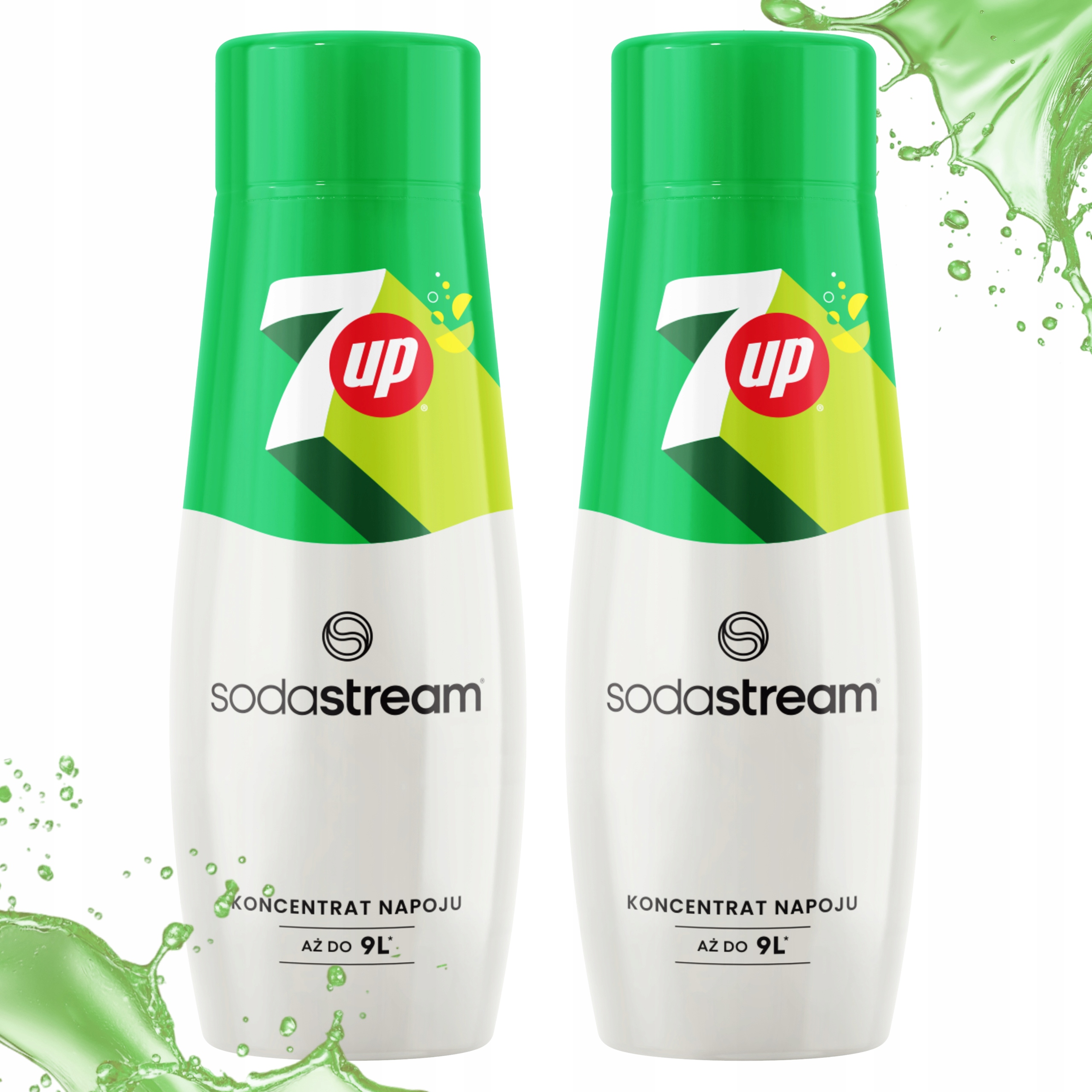 2x SYROP KONCENTRAT SODASTREAM 7UP NAPÓJ DO SATURATORA WODY TERRA 440ML