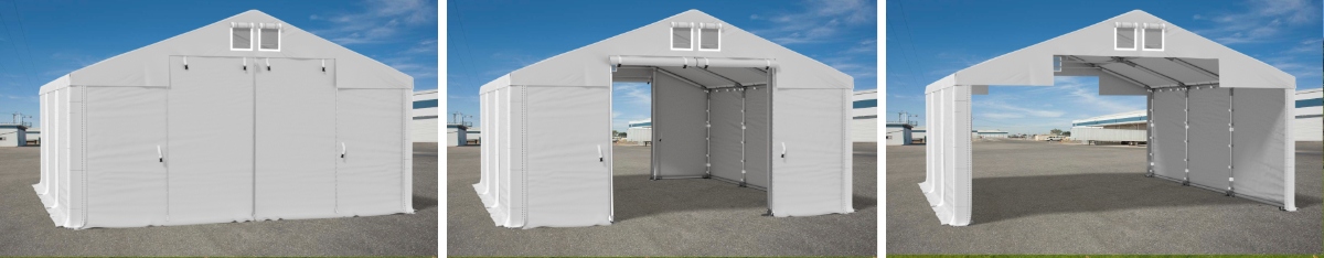 Namiot Magazynowy 8x8m / 2,5m Handlowy Garażowy MAGNUS Wysokość 3.96 m