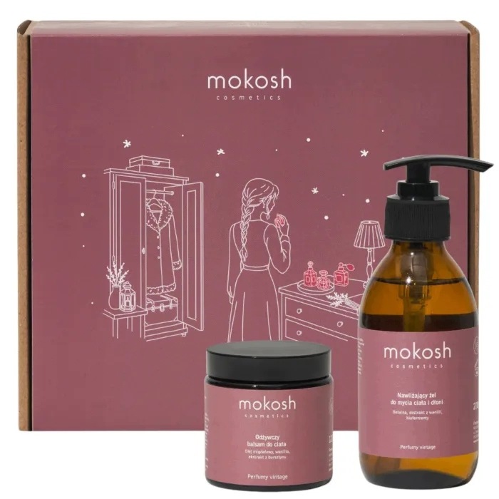 Mokosh Zestaw Cisza Perfumy Vintage: Żel do ciała 200ml+Balsam120ml