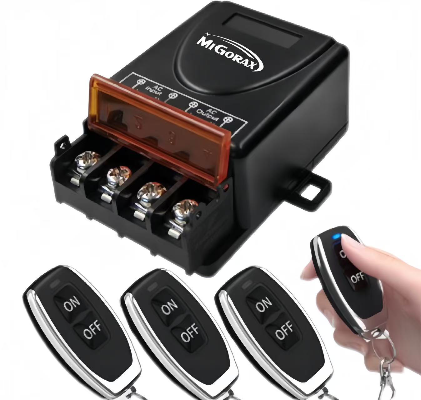 3× 3x PILOT+ 230V ZDALNE STEROWANIE WŁĄCZNIK NA PILOTA RADIOWY