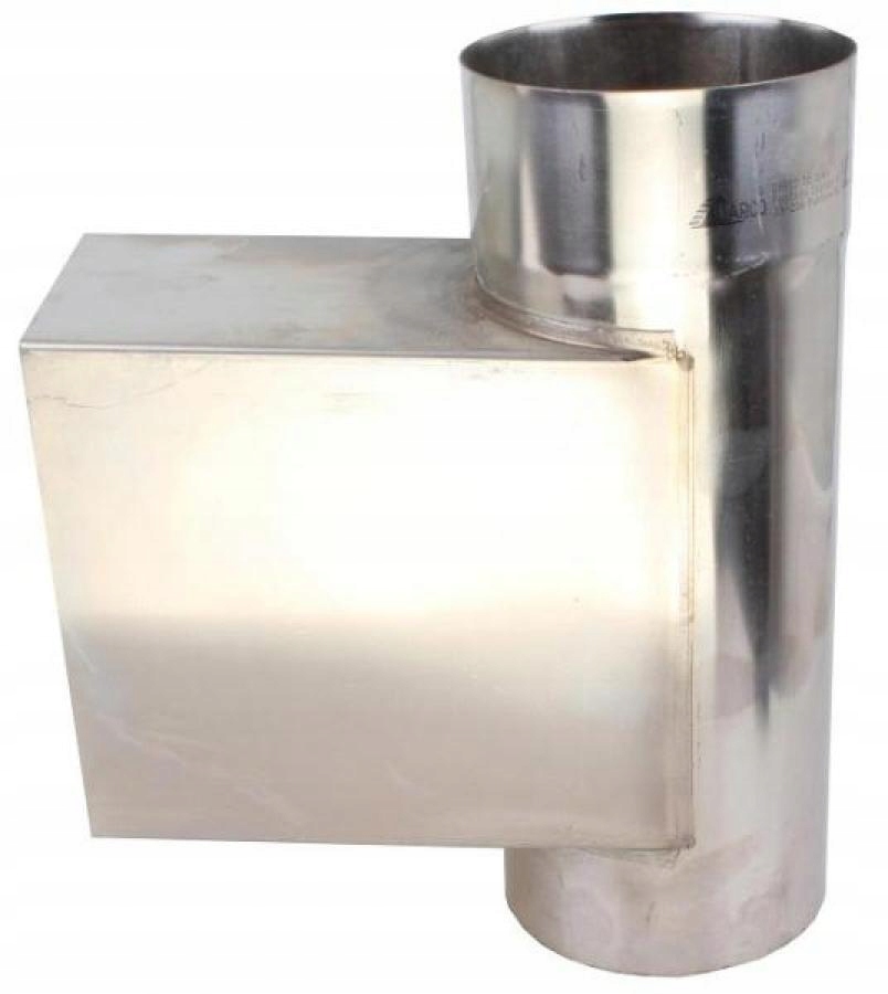 Dvierkový diel Ø150 1 mm, žiaruvzdorná nerez