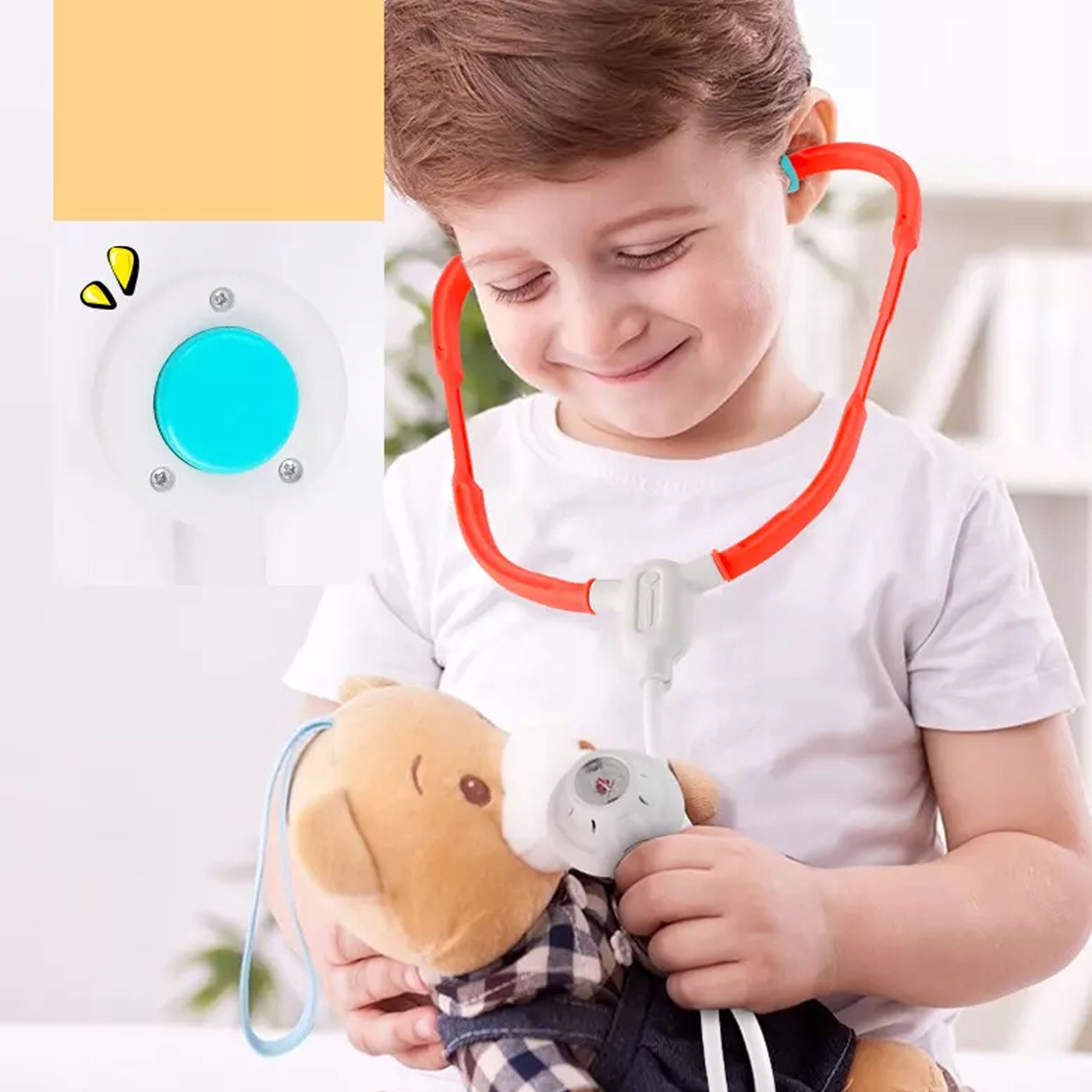 ZESTAW MAŁY DOKTOR LEKARSKI DLA DZIECI WÓZEK DŹWIĘKI 10w1 AKCESORIA MATADI Rola lekarz