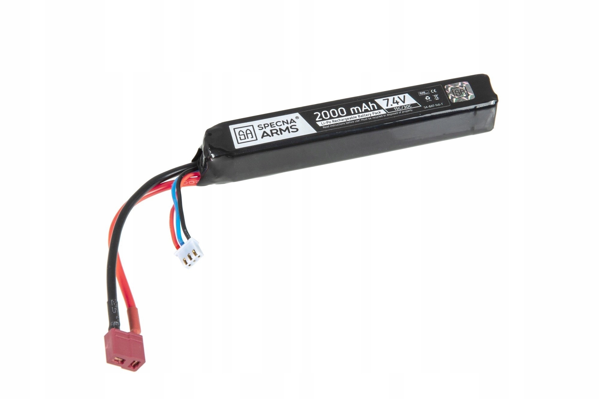 Akumulator LiPo 7,4V 2000mAh 15/30C T-Connect (Deans)