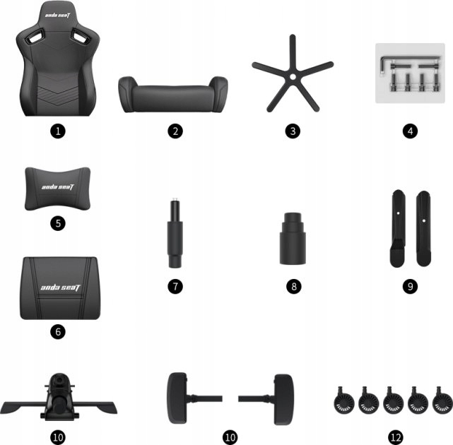 Fotel gamingowy biurowy Anda Seat Kaiser 2 XL skórzany brązowy obrotowy Głębokość siedziska 57 cm