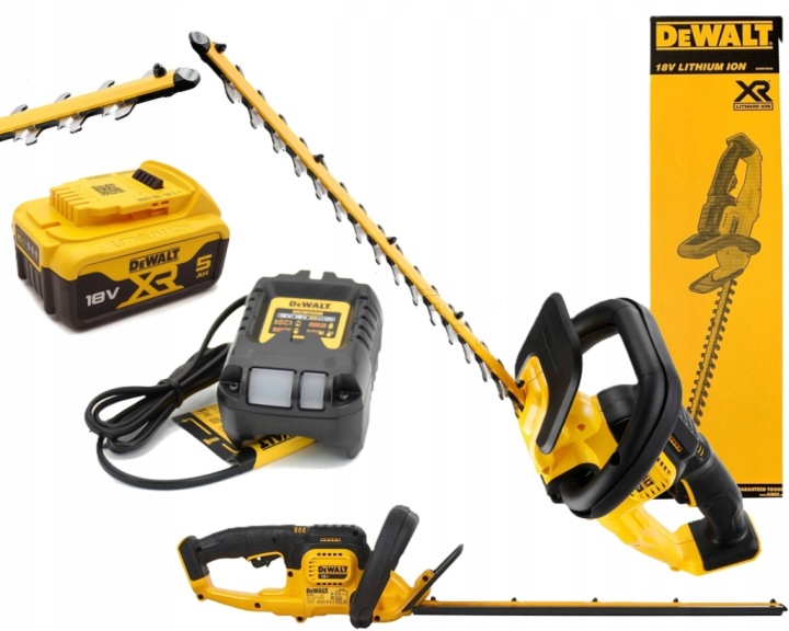 DeWalt DCM563P1 Nůžky na živý plot 55 cm 18 V Xr, sada 1x5 Ah