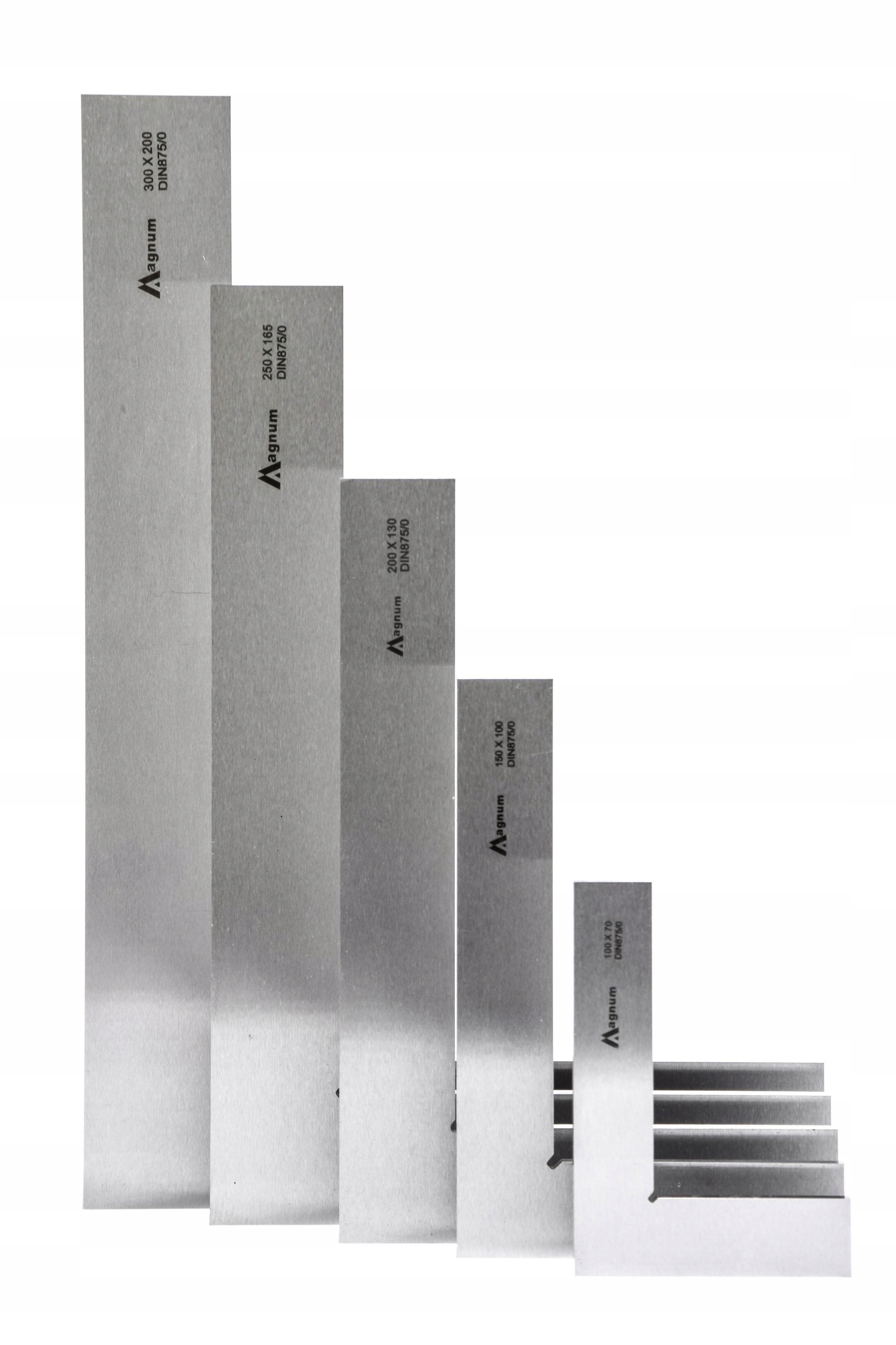 KĄTOWNIK PŁASKI 200 x 130 MM MAGNUM DIN 875/0 Typ kątownik
