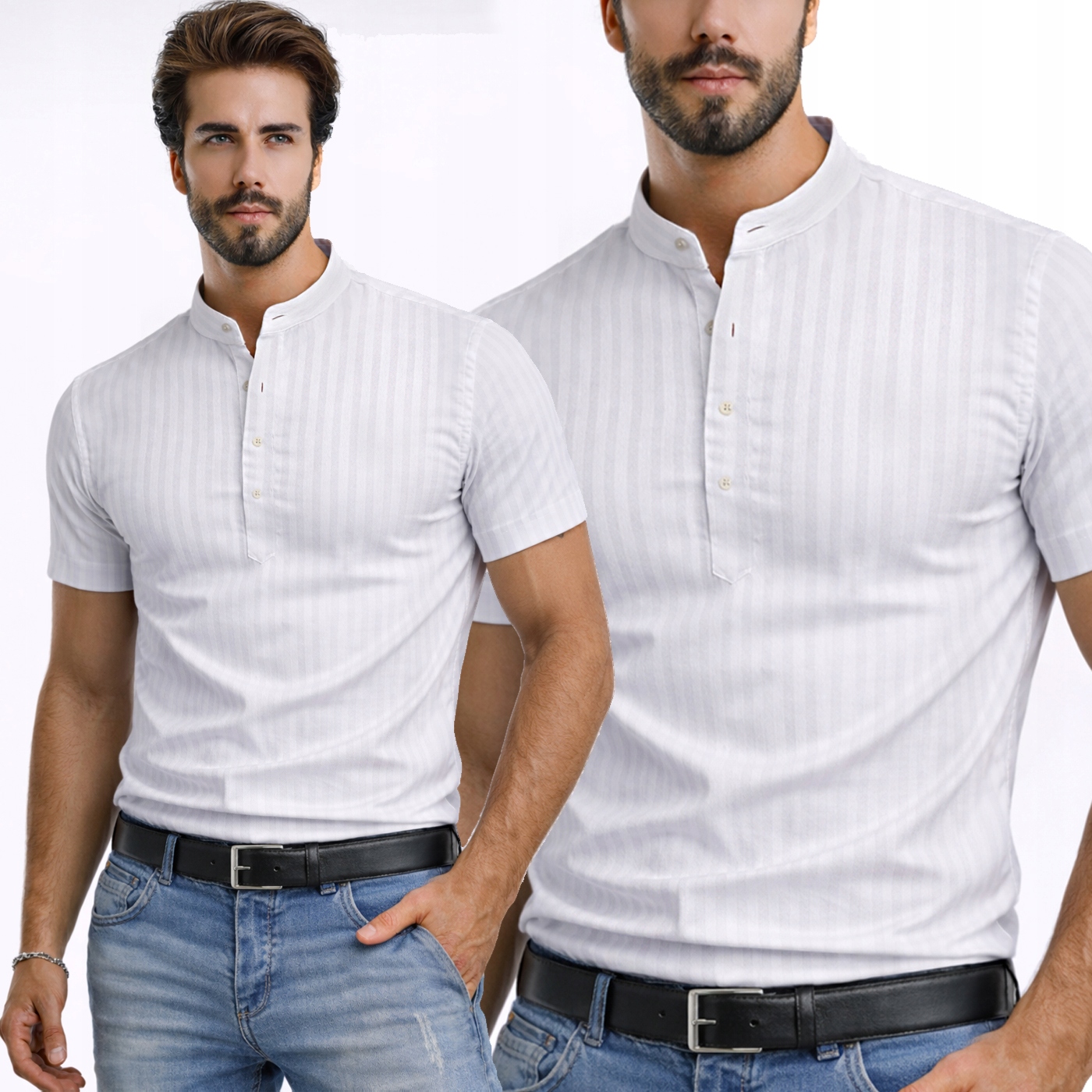 Pánská košile Elegantní Svatba Svatební Hostina Svaté Přijímání pruhovaná