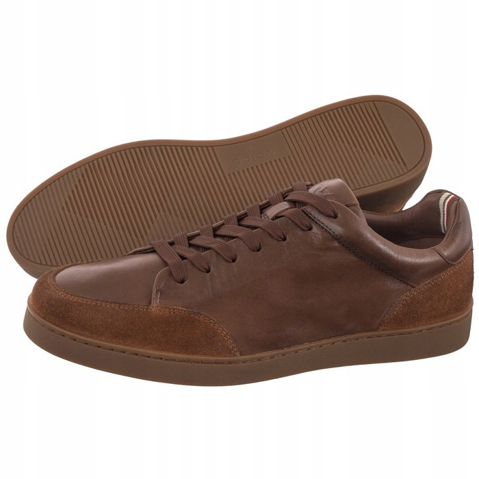 Polobotky Pánské kožené Wojas Hnědé 10217-52