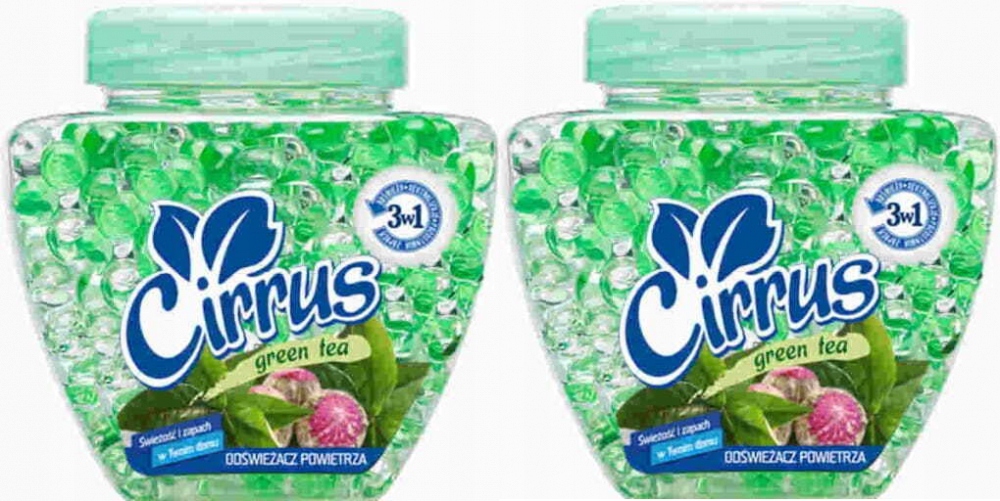 

Odświeżacz powietrza Cirrus green tea żel 2x250g