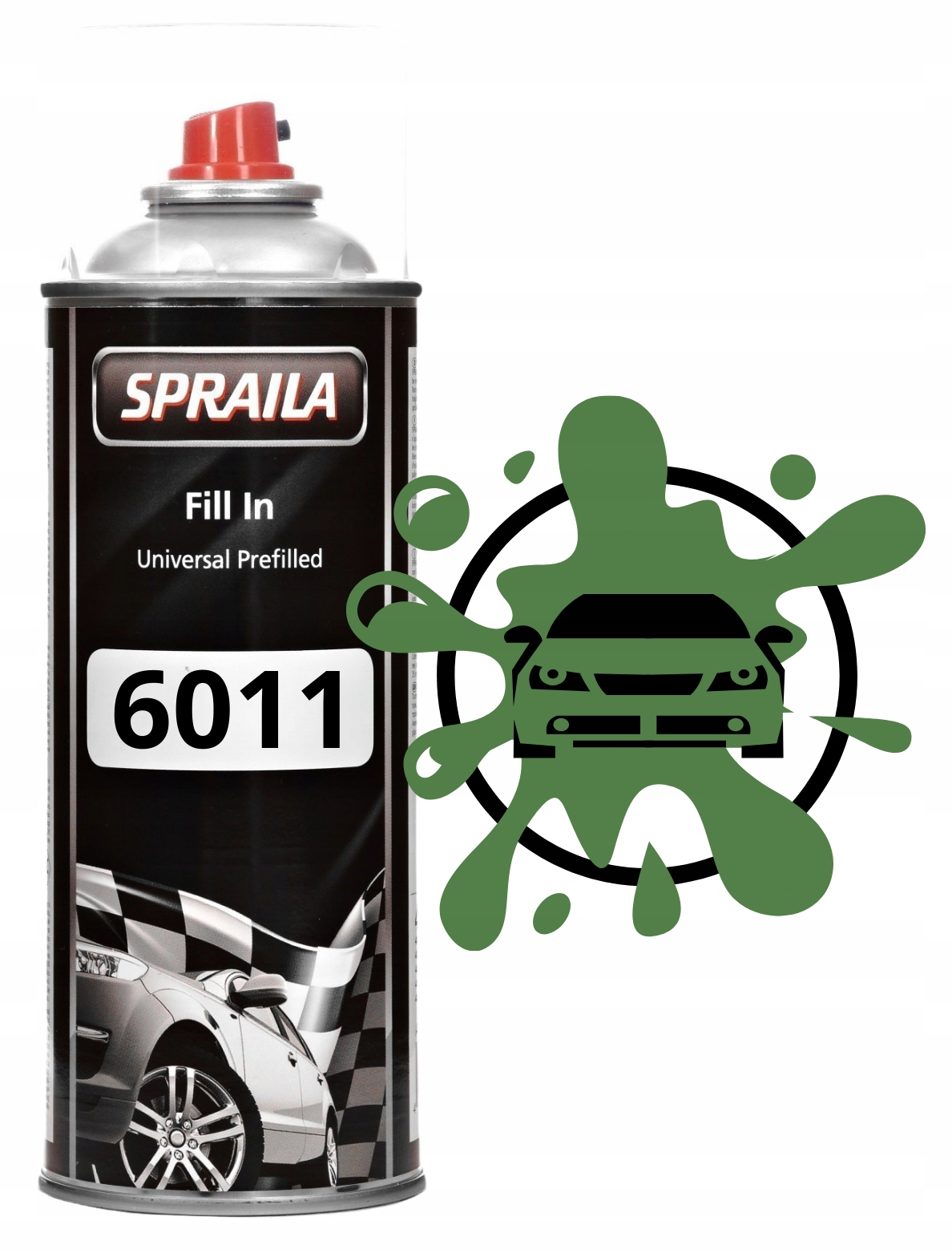 2K Akryl Ral 6011 Półmat Seledynowy Groszkowy Z Utwardzaczem Spray 400ML