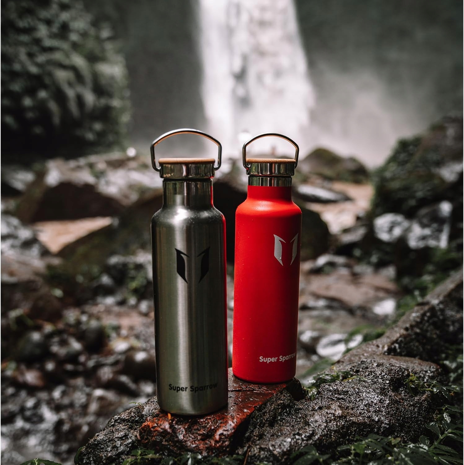 Butelka Sparrow 620 ml srebrny