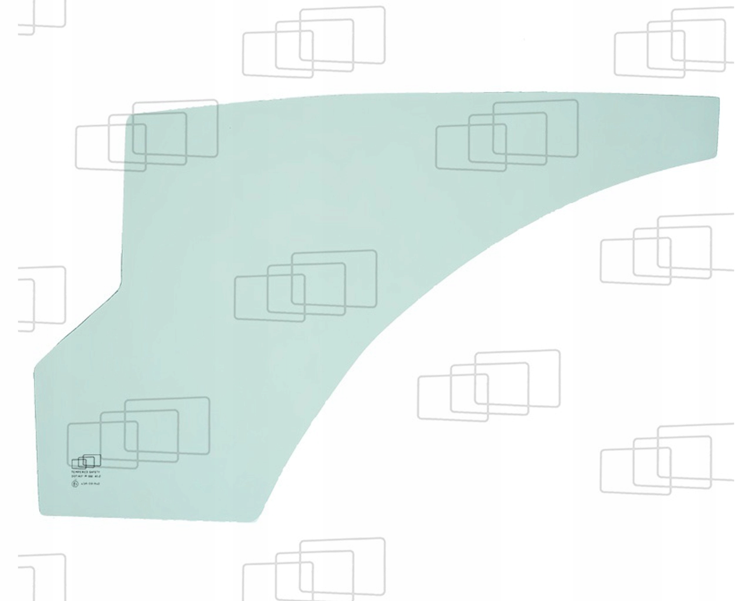 sklo Case, Fermec, Terex spodní dveře 6099907M1