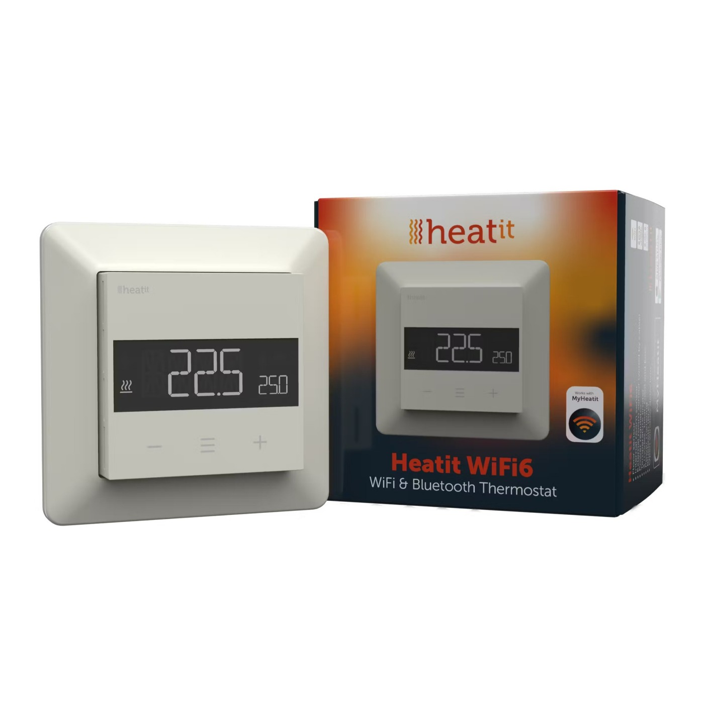 Termostat wewnętrzny Heatit WiFi6 Thermostat (White Ral 9010) biały