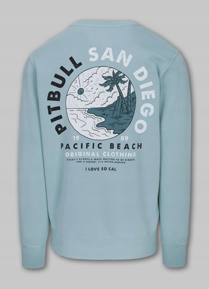 Pánská Mikina bez kapuce Pitbull Crewneck Planetsurf Mikina s potiskem