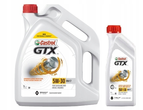 Olej Silnikowy Castrol Gtx 5W-30 5W30 RN17 6L Renault Dacia Rn 17 C3