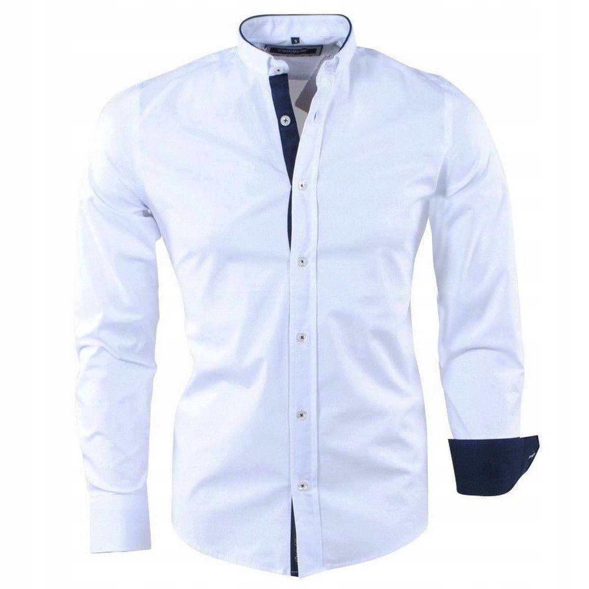 

Koszula Męska Casual Stójka Codzienna Gładka New