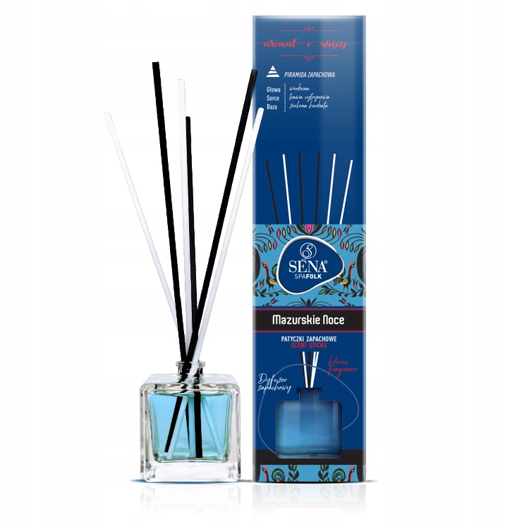 SENA FOLK DYFUZOR ZAPACHOWY 50 ML MAZURSKIE NOCE PATYCZKI ZAPACHOWE