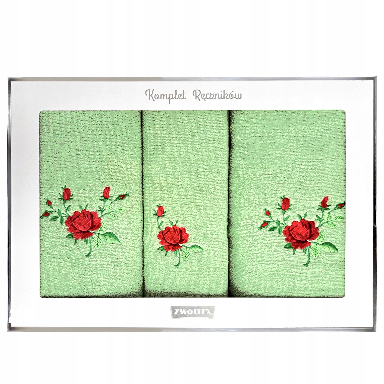 Polskie ręczniki Zwoltex komplet prezent upominki świąteczne Różapistacja