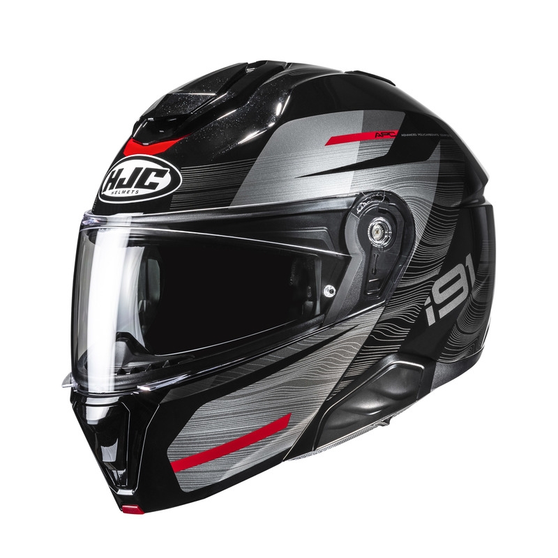 Motocyklová Prilba Hjc I91 Dusk Black Red (M)