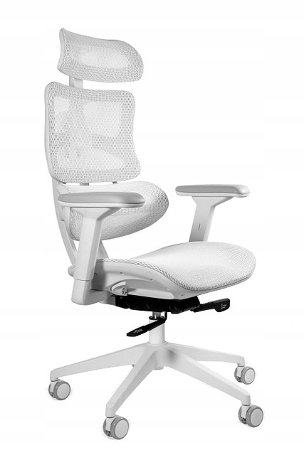 Fotel biurowy Ergotech biały Unique