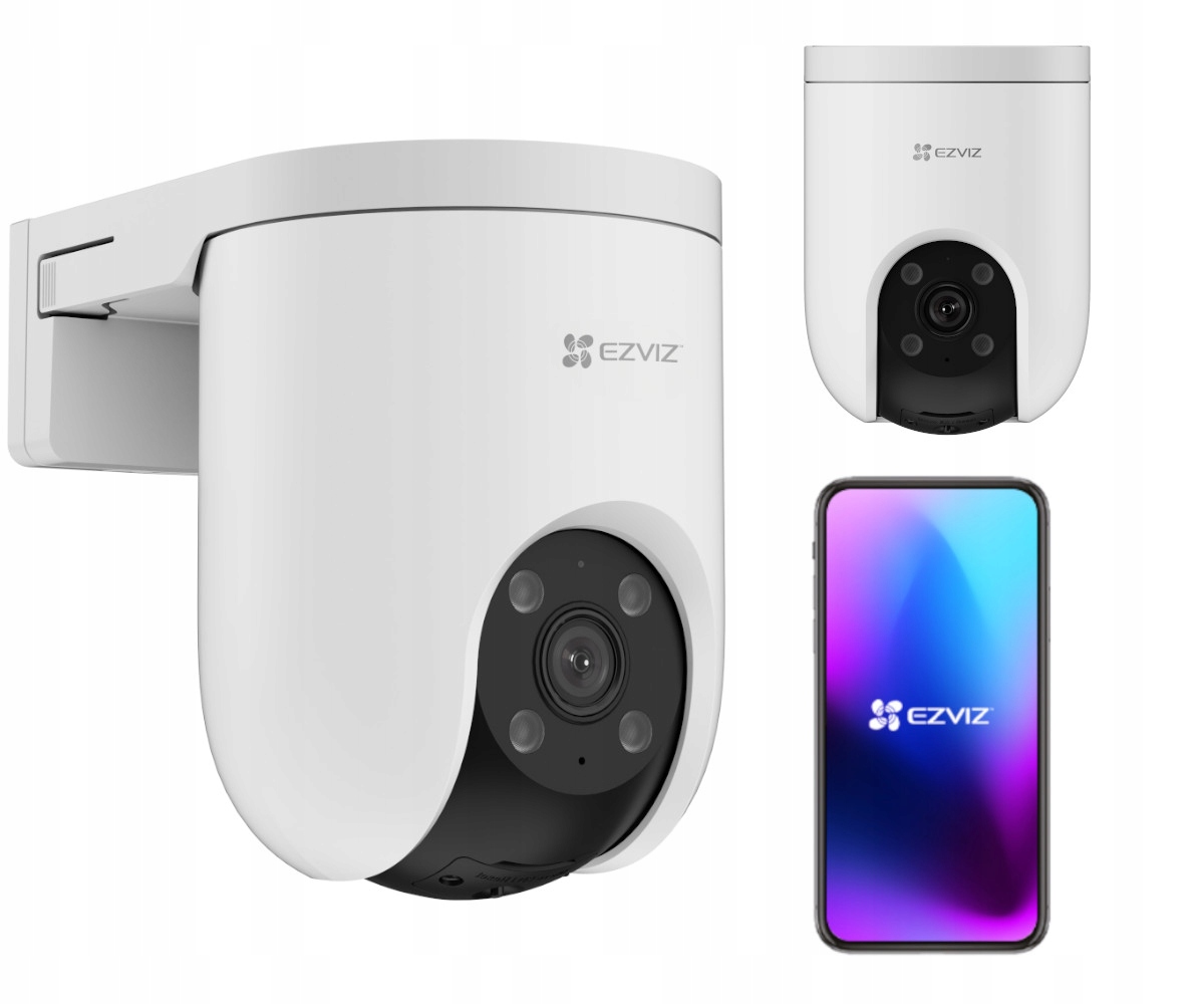Kamera 4G Lte Ezviz H8c 2K 3MP 350° Detekcja Ai Obrotowa Zewnętrzna