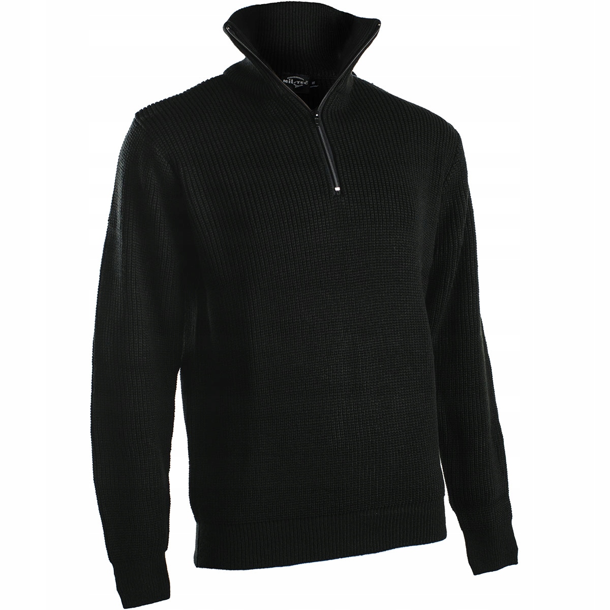 Teplý Vojenský Svetr Mikina Rolák Mil-Tec Islander Troyer Černá 50