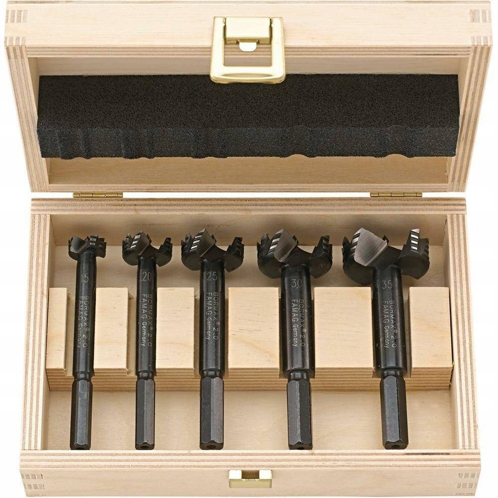 Sada vrtáků 15 20 25 30 35 mm Forstner Bormax 2.0 Ws Famag