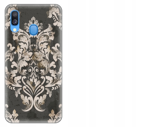 

Etui pokrowiec Samsung Galaxy A40 Vintage wzór bar