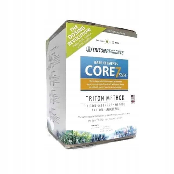 Metoda Tritona CORE7 Flex Sada Tekutin Pro Mořské Akvárium Doplněk Stravy