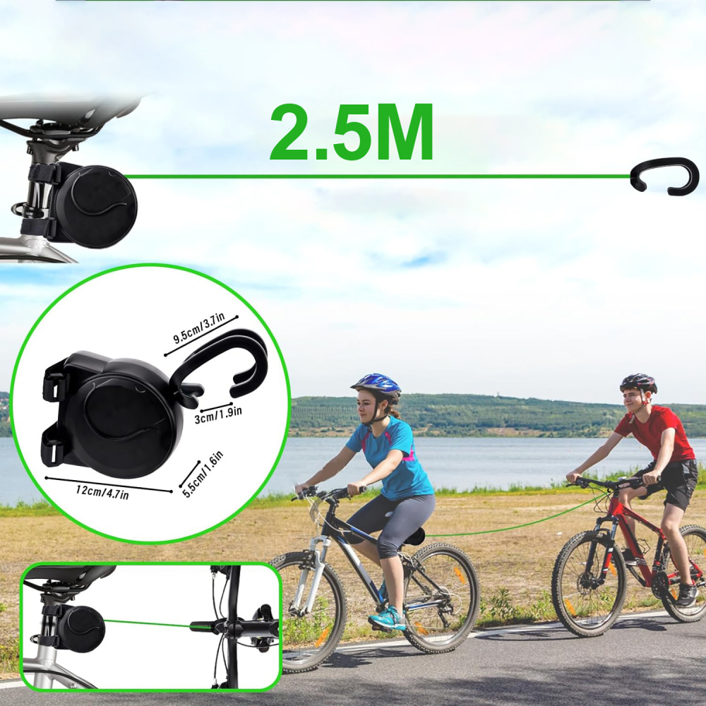 LINKA HOL ROWEROWY HOLOWNICZA DO ROWERU DZIECKA SAMOZWIJAJĄCA 2.5m Marka bez marki